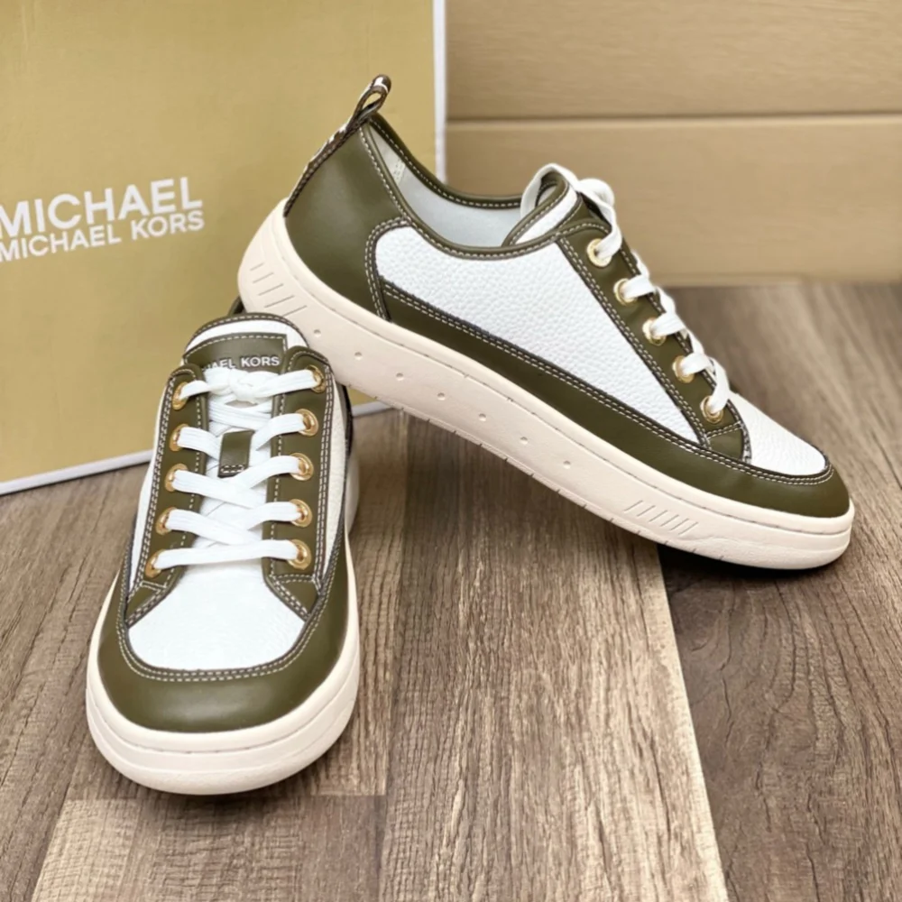 Michael Kors Shea Lace up Sneakers Olive color